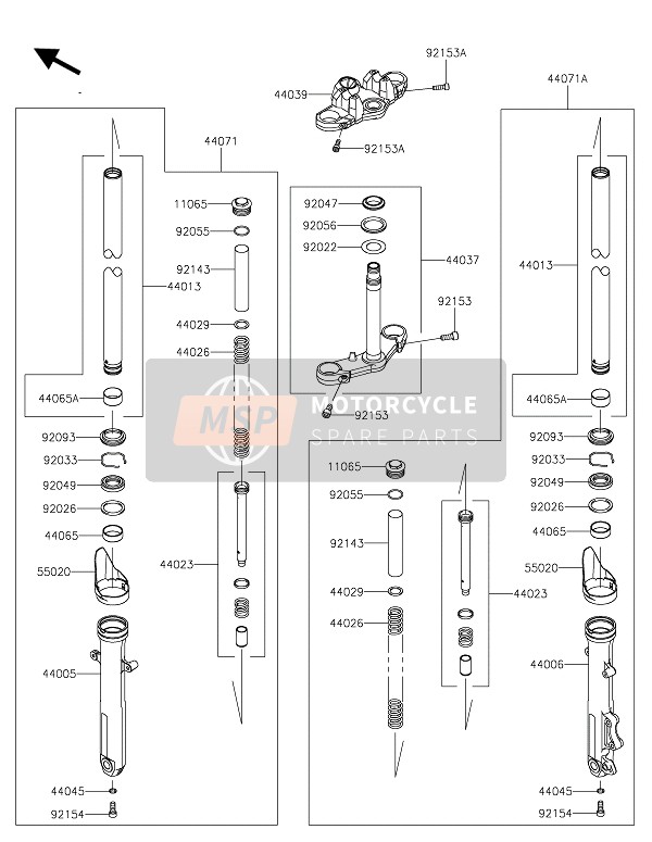 Fourche avant