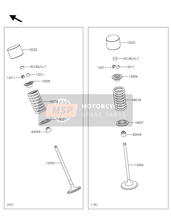 Kawasaki VULCAN S 2019 Valvulas para un 2019 Kawasaki VULCAN S