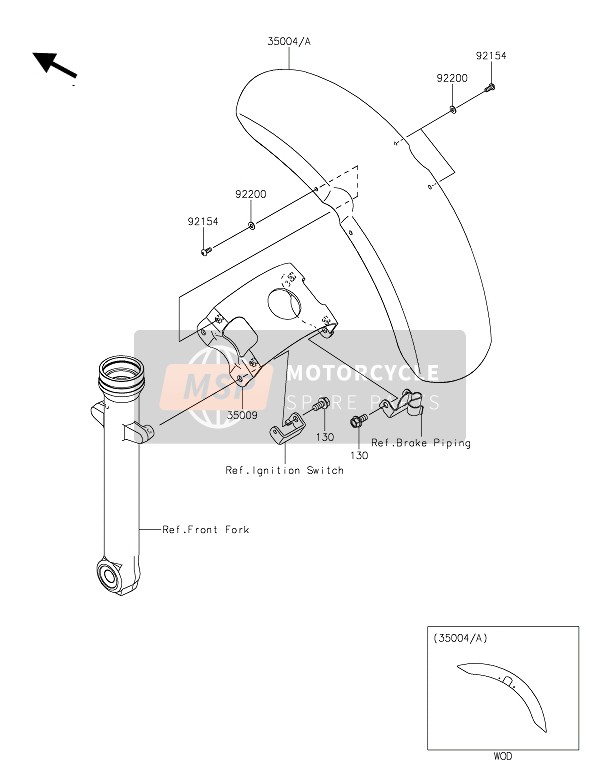 35004034136T, FENDER-FRONT, M.M.C.Green, Kawasaki, 0