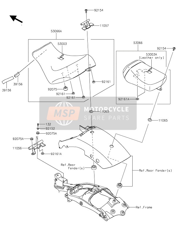 Kawasaki VULCAN S 2019 Seat for a 2019 Kawasaki VULCAN S