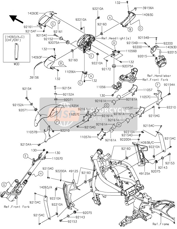 Kawasaki VULCAN S CAFE 2019 Cowling for a 2019 Kawasaki VULCAN S CAFE