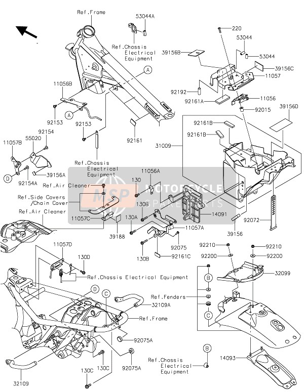 140930771, Cover,Rr Harness, Kawasaki, 2