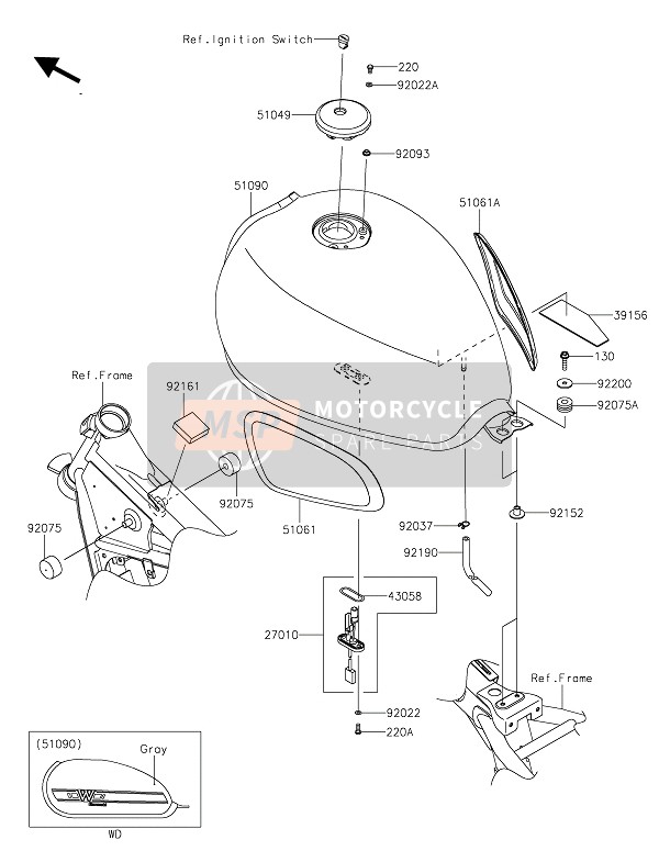 921612147, Damper, 40X40X12, Kawasaki, 0