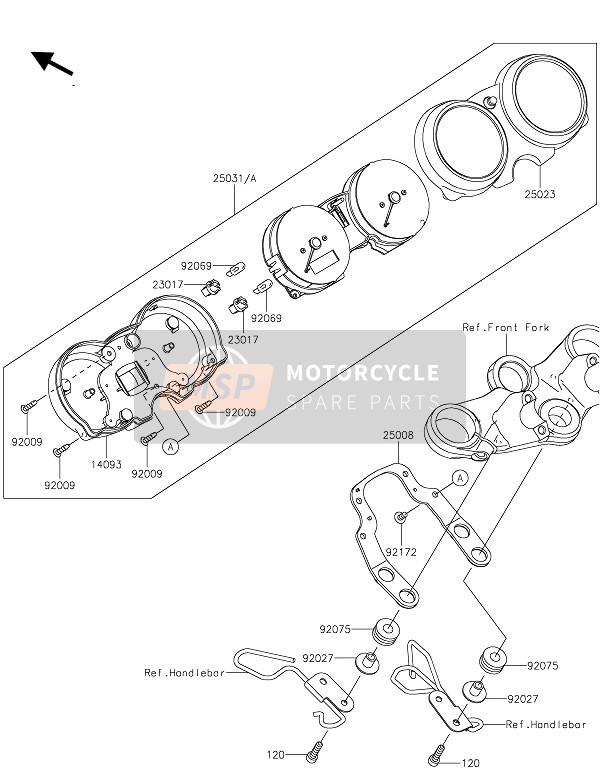 250310886, METER-ASSY,Kph, Kawasaki, 0