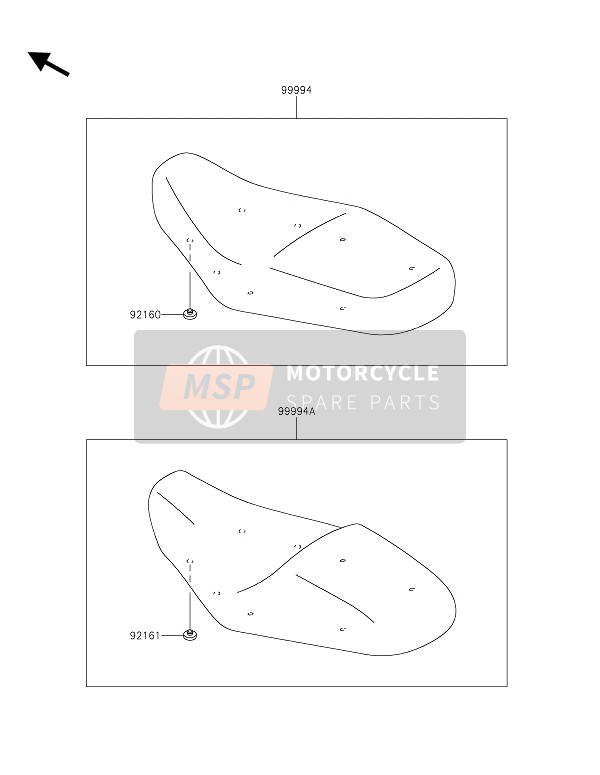 Kawasaki W800 STREET 2019 ZUBEHÖR (SITZ) für ein 2019 Kawasaki W800 STREET