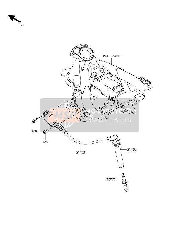 Kawasaki Z125 2019 Sistema de encendido para un 2019 Kawasaki Z125