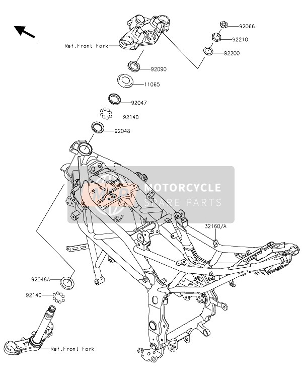 Kawasaki Z125 2019 Cuadro para un 2019 Kawasaki Z125