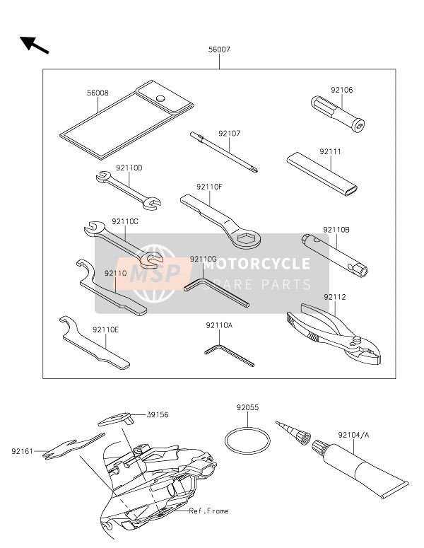 Kawasaki Z125 2019 Outils des propriétaires pour un 2019 Kawasaki Z125