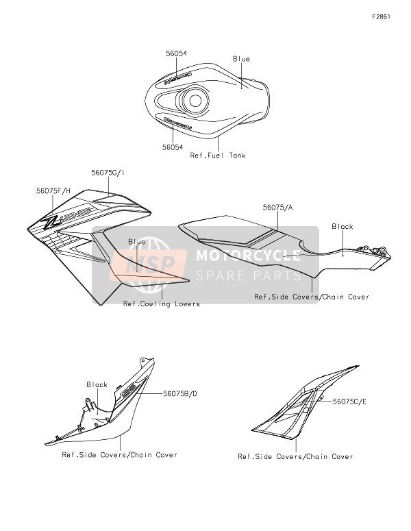 560757381, Pattern,Side Cover,Rh, Kawasaki, 0