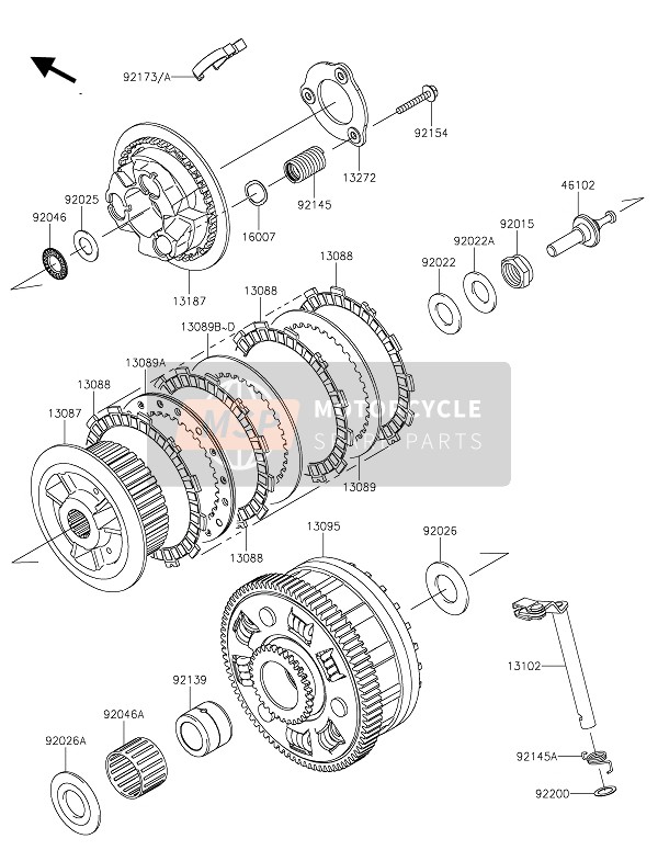 Kawasaki Z900 2019 Embrayage pour un 2019 Kawasaki Z900