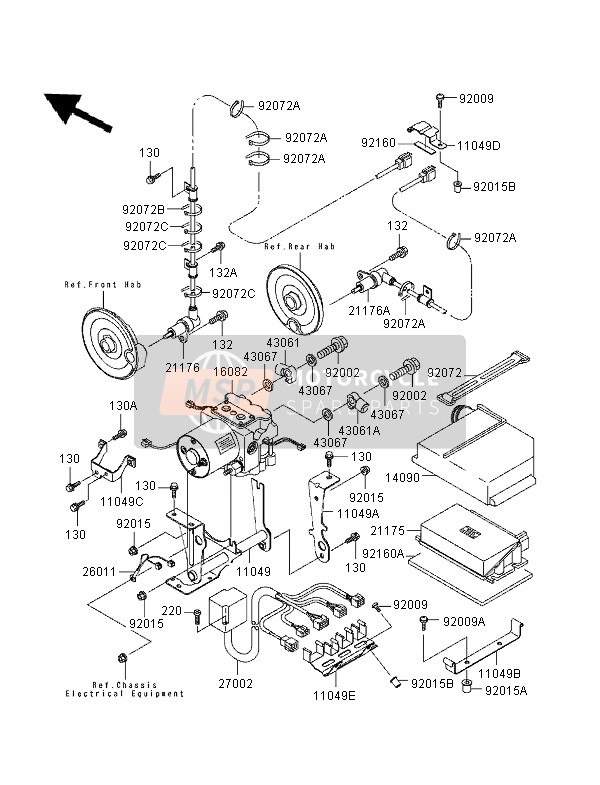 110491289, Bracket,Oil Pump,Lh, Kawasaki, 0