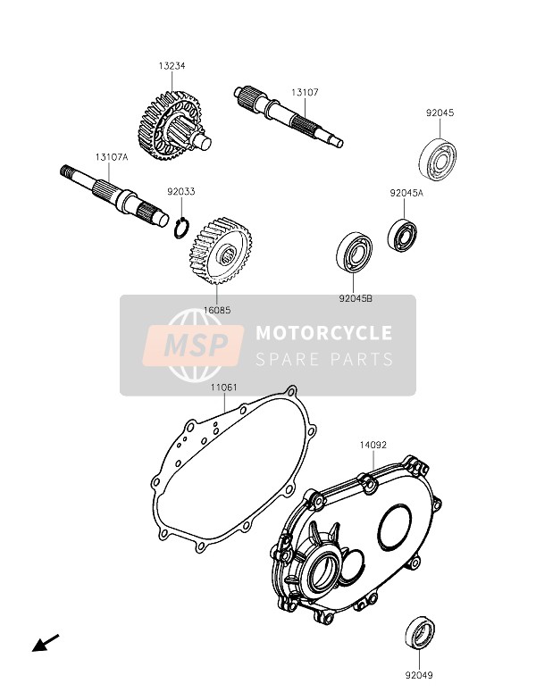 Kawasaki J125 2020 GETRIEBE für ein 2020 Kawasaki J125