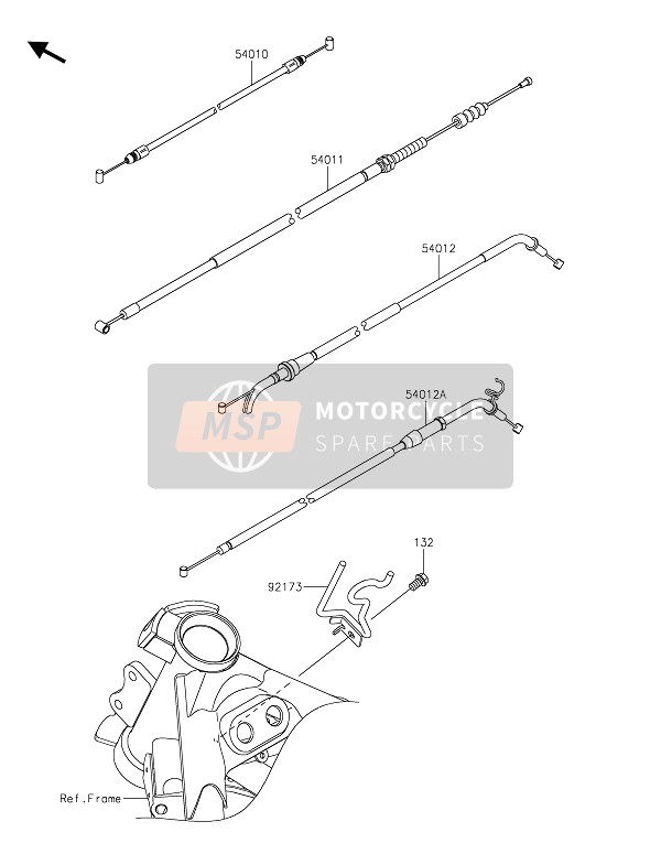 Kawasaki NINJA 125 2020 Câbles pour un 2020 Kawasaki NINJA 125