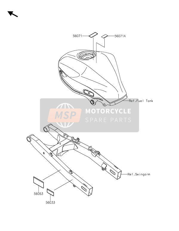 Kawasaki NINJA 125 2020 Etichette per un 2020 Kawasaki NINJA 125