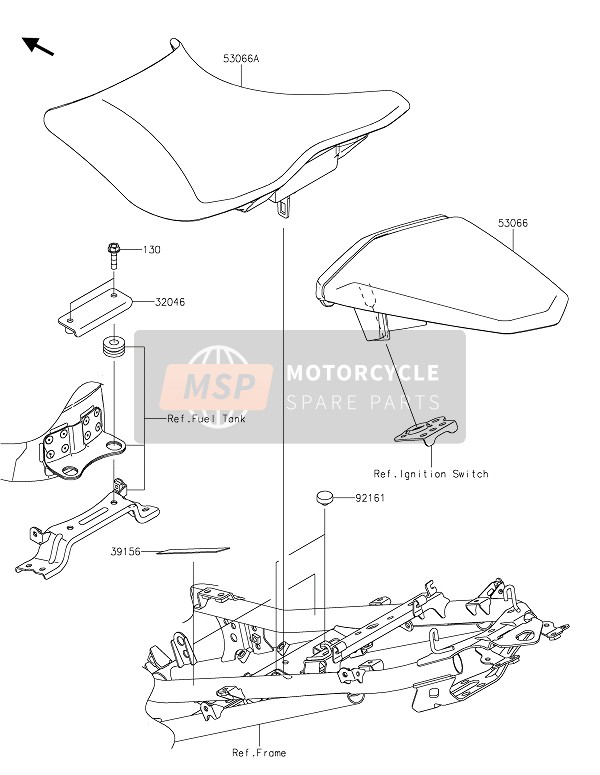 Kawasaki NINJA 400 2020 SITZ für ein 2020 Kawasaki NINJA 400