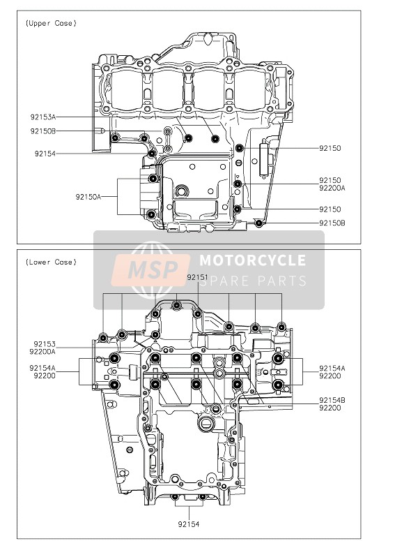 Kawasaki NINJA 1000SX 2020 Carterboutpatroon voor een 2020 Kawasaki NINJA 1000SX