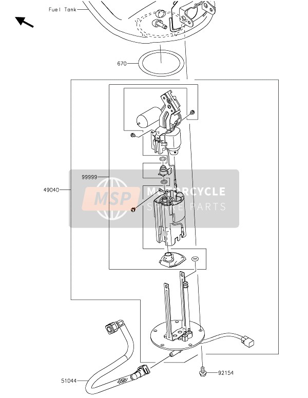 Kawasaki NINJA 1000SX 2020 Pompe à carburant pour un 2020 Kawasaki NINJA 1000SX