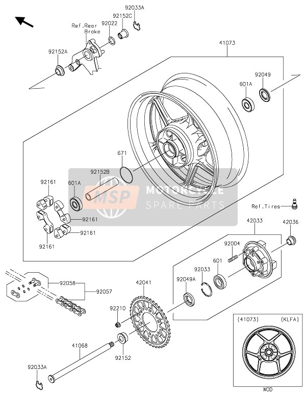 920570787, Ketting, Kawasaki, 0