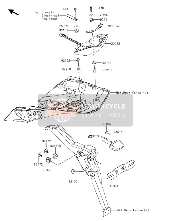 Kawasaki NINJA 1000SX 2020 Feu Arrière(S) pour un 2020 Kawasaki NINJA 1000SX