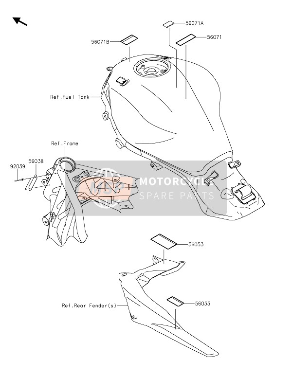 Kawasaki NINJA H2 SX SE+ 2020 ETIKETTEN für ein 2020 Kawasaki NINJA H2 SX SE+