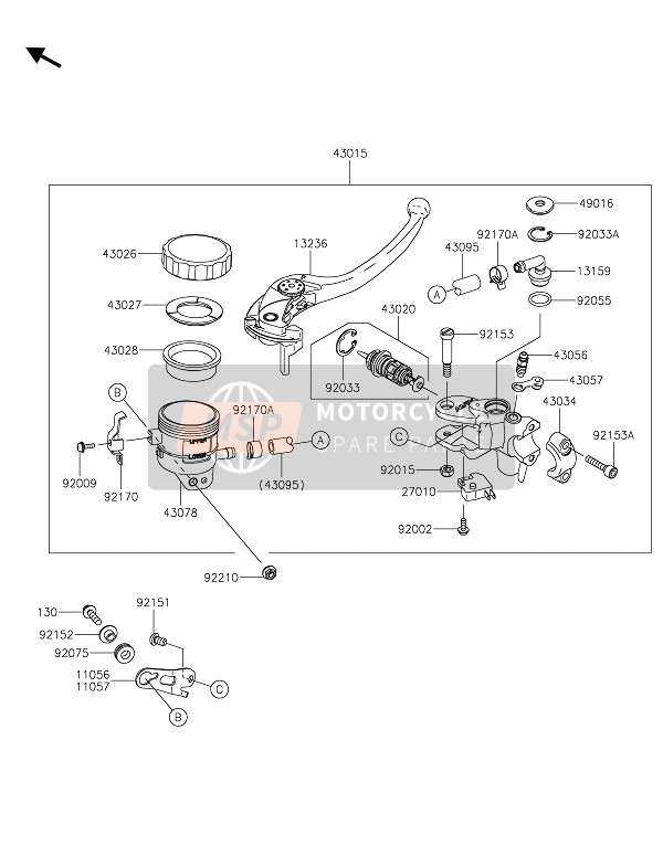 110573730, Bev.Bgl,Vr Mstr.Cylinder, Kawasaki, 0