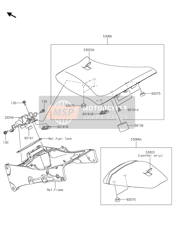 Kawasaki NINJA ZX-6R 2020 SEAT for a 2020 Kawasaki NINJA ZX-6R