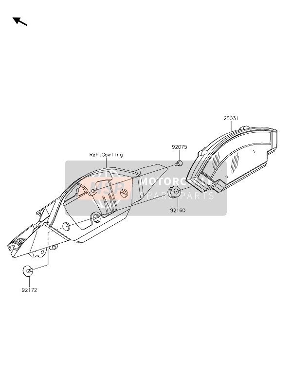 Kawasaki NINJA ZX-10R 2020 METER(S) for a 2020 Kawasaki NINJA ZX-10R