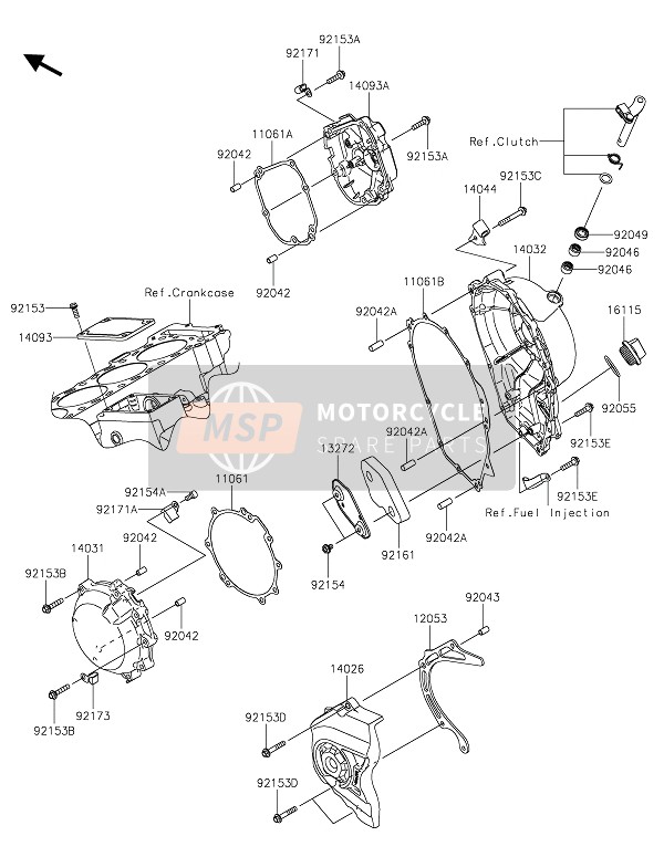 Kawasaki NINJA ZX-10R SE 2020 ENGINE COVER(S) for a 2020 Kawasaki NINJA ZX-10R SE