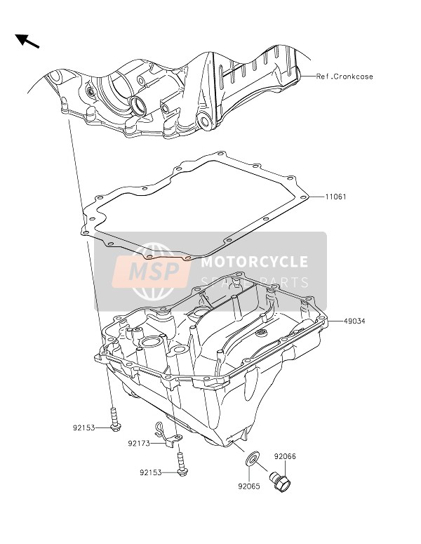 Kawasaki NINJA ZX-10R SE 2020 Colector de aceite para un 2020 Kawasaki NINJA ZX-10R SE