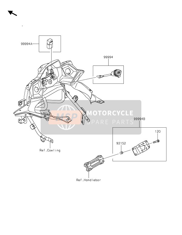 Kawasaki VERSYS 650 2020 Accessoire (Sortie DC ETC.) pour un 2020 Kawasaki VERSYS 650