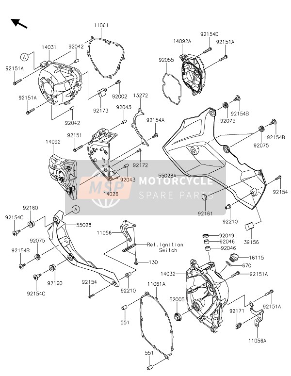 Kawasaki VERSYS 1000 2020 Couvert de moteur(S) pour un 2020 Kawasaki VERSYS 1000