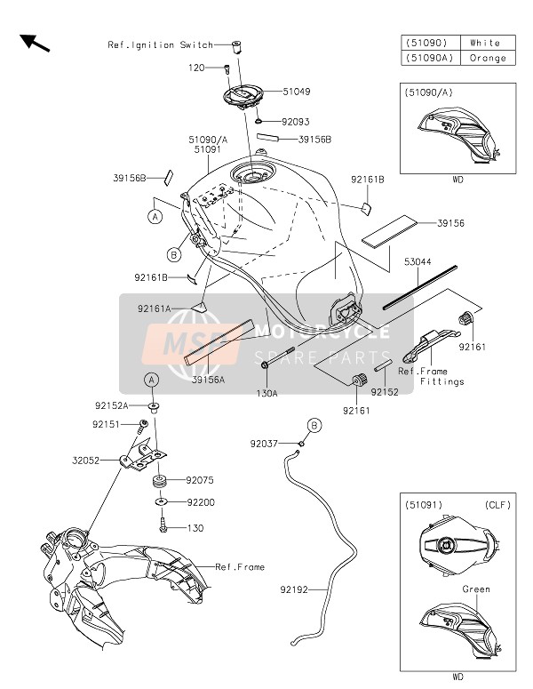 51091509751P, TANK-COMP-FUEL,C.L.Green, Kawasaki, 0