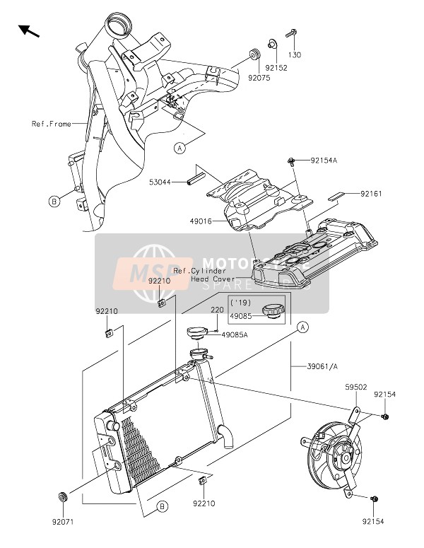 390610799, RADIATOR-ASSY, Kawasaki, 1