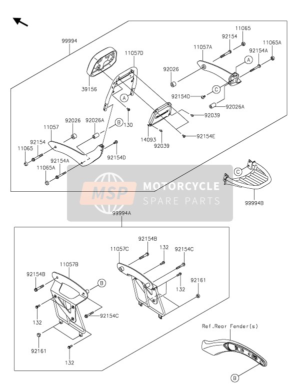 Kawasaki VULCAN S 2020 ZUBEHÖR (BEIFAHRER RÜCKENLEHNE) für ein 2020 Kawasaki VULCAN S