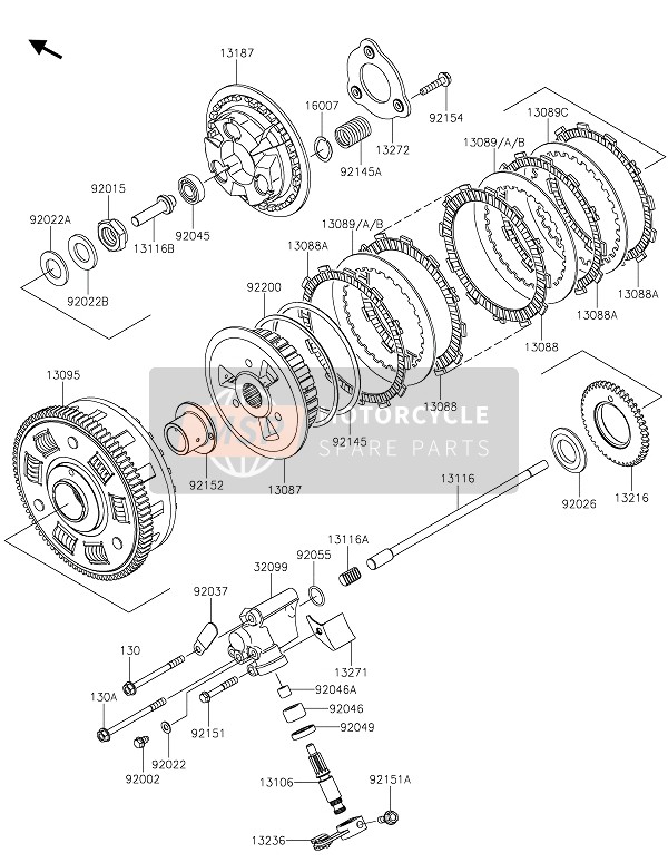 Kawasaki W800 2020 Embrague para un 2020 Kawasaki W800