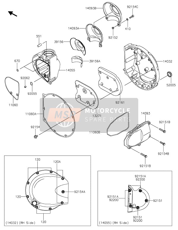 Cache moteur droit(S)