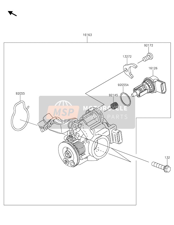 Kawasaki Z125 2020 Manette De Gaz pour un 2020 Kawasaki Z125