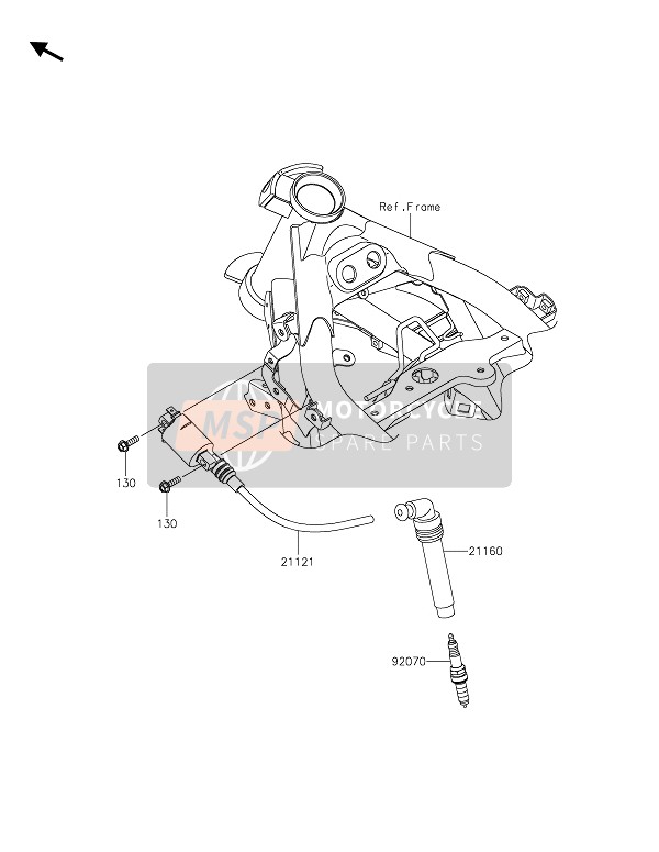 Kawasaki Z125 2020 IGNITION SYSTEM for a 2020 Kawasaki Z125