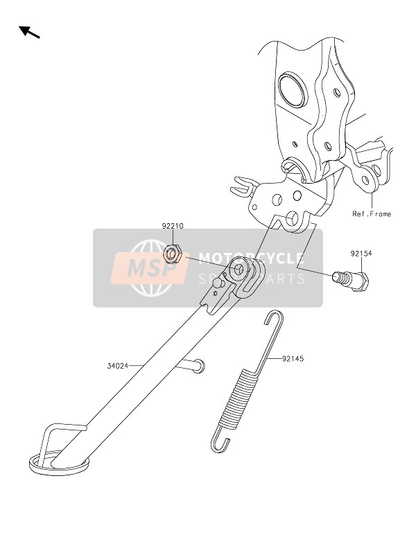 Kawasaki Z125 2020 Supporter(S) pour un 2020 Kawasaki Z125