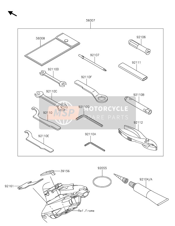 Kawasaki Z125 2020 Outils des propriétaires pour un 2020 Kawasaki Z125