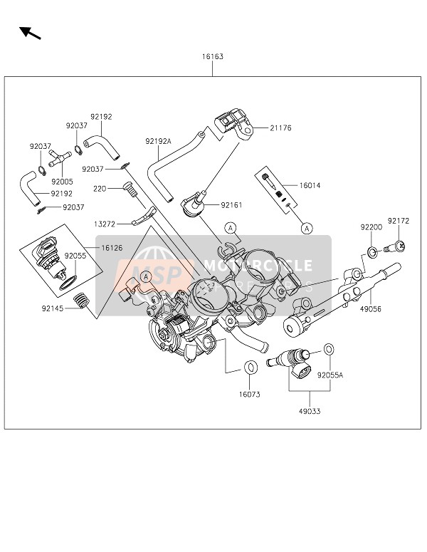 Kawasaki Z400 2020 Acceleratore per un 2020 Kawasaki Z400