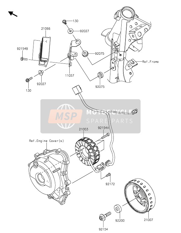 Kawasaki Z400 2020 Générateur pour un 2020 Kawasaki Z400