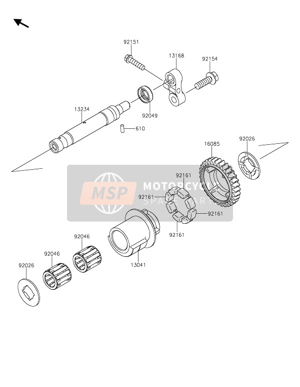 Kawasaki Z900RS 2020 Balancer voor een 2020 Kawasaki Z900RS