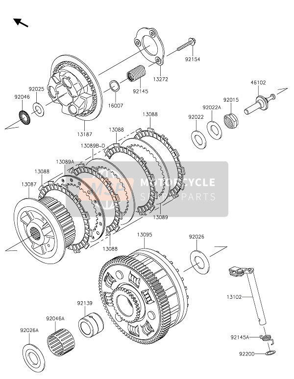 Kawasaki Z900RS 2020 Embrayage pour un 2020 Kawasaki Z900RS