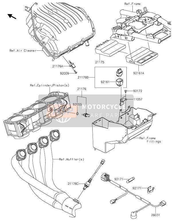 Kawasaki Z900RS 2020 FUEL INJECTION for a 2020 Kawasaki Z900RS