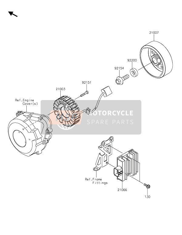 Kawasaki Z900RS 2020 GENERATOR für ein 2020 Kawasaki Z900RS