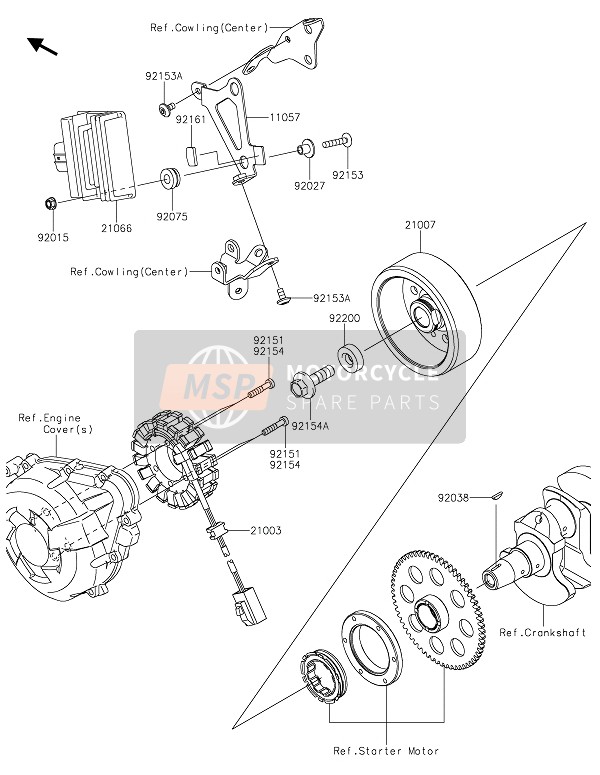 Kawasaki Z1000 2020 GENERATOR for a 2020 Kawasaki Z1000