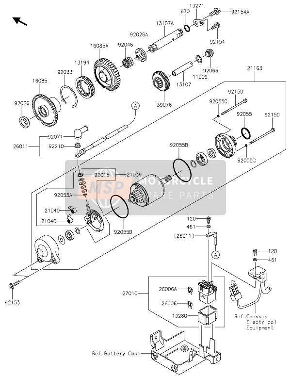 Kawasaki ZZR1400 2020 Démarreur pour un 2020 Kawasaki ZZR1400