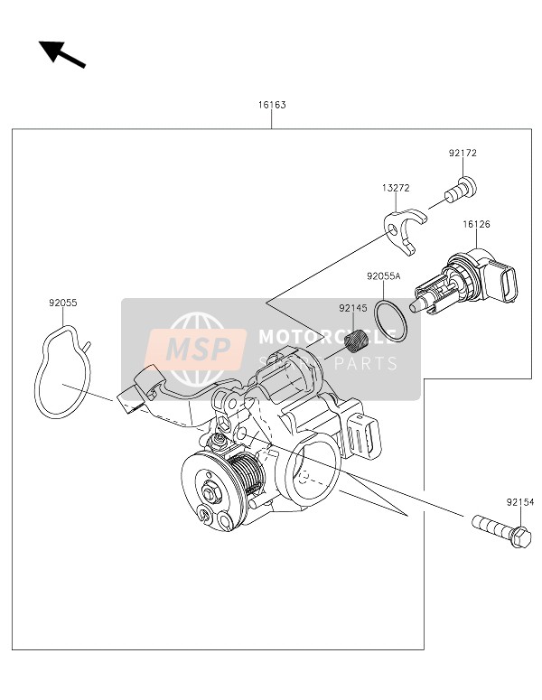 Kawasaki NINJA 125 2021 THROTTLE for a 2021 Kawasaki NINJA 125