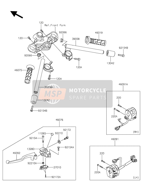 460910539, HOUSING-ASSY-CONTROL,Rh, Kawasaki, 0